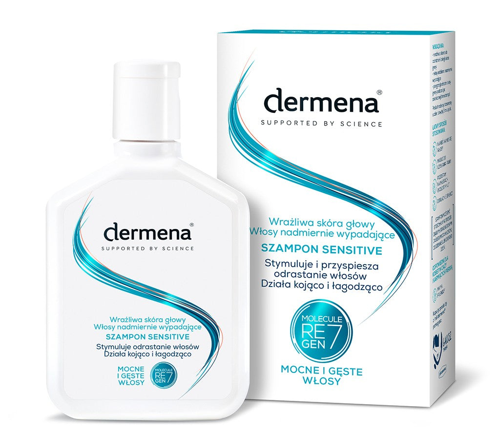 Dermena Hair Care Sensitive Shampoo for sensitive scalp, inhibiting hair loss 200ml | Vaistine1.lt