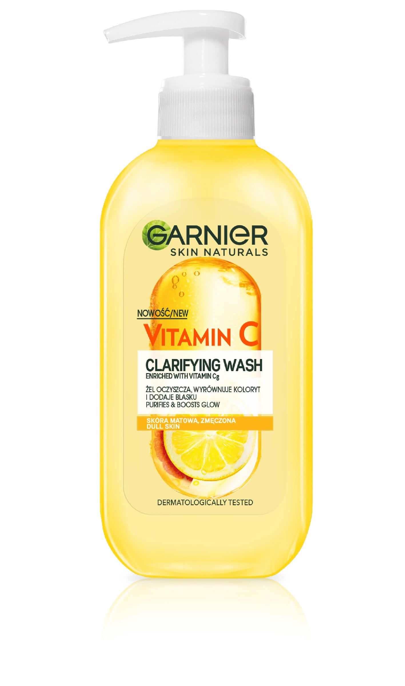 Garnier Skin Naturals Vitamin C Cleansing Gel Vitamin Cg and Citrus - for dull and tired skin 200ml | Vaistine1.lt