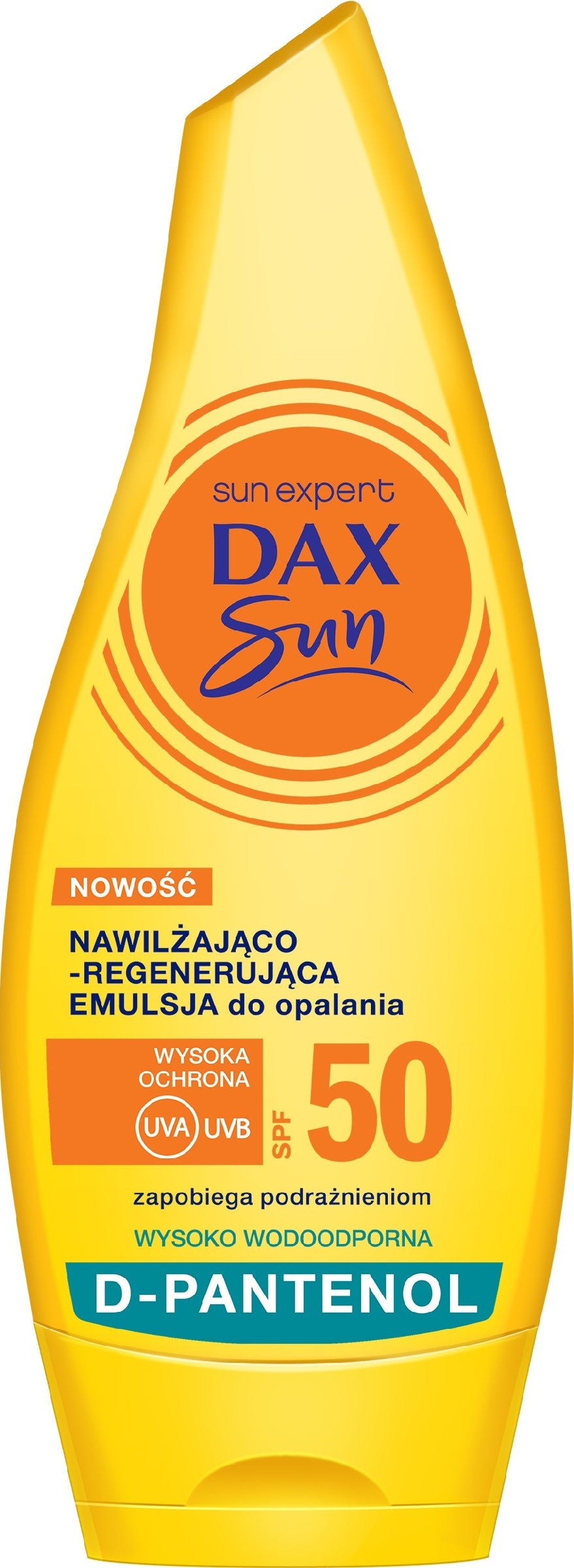 Dax Sun Moisturizing-Regenerating Sunscreen Emulsion SPF50 with D-Panthenol 175ml | Vaistine1.lt