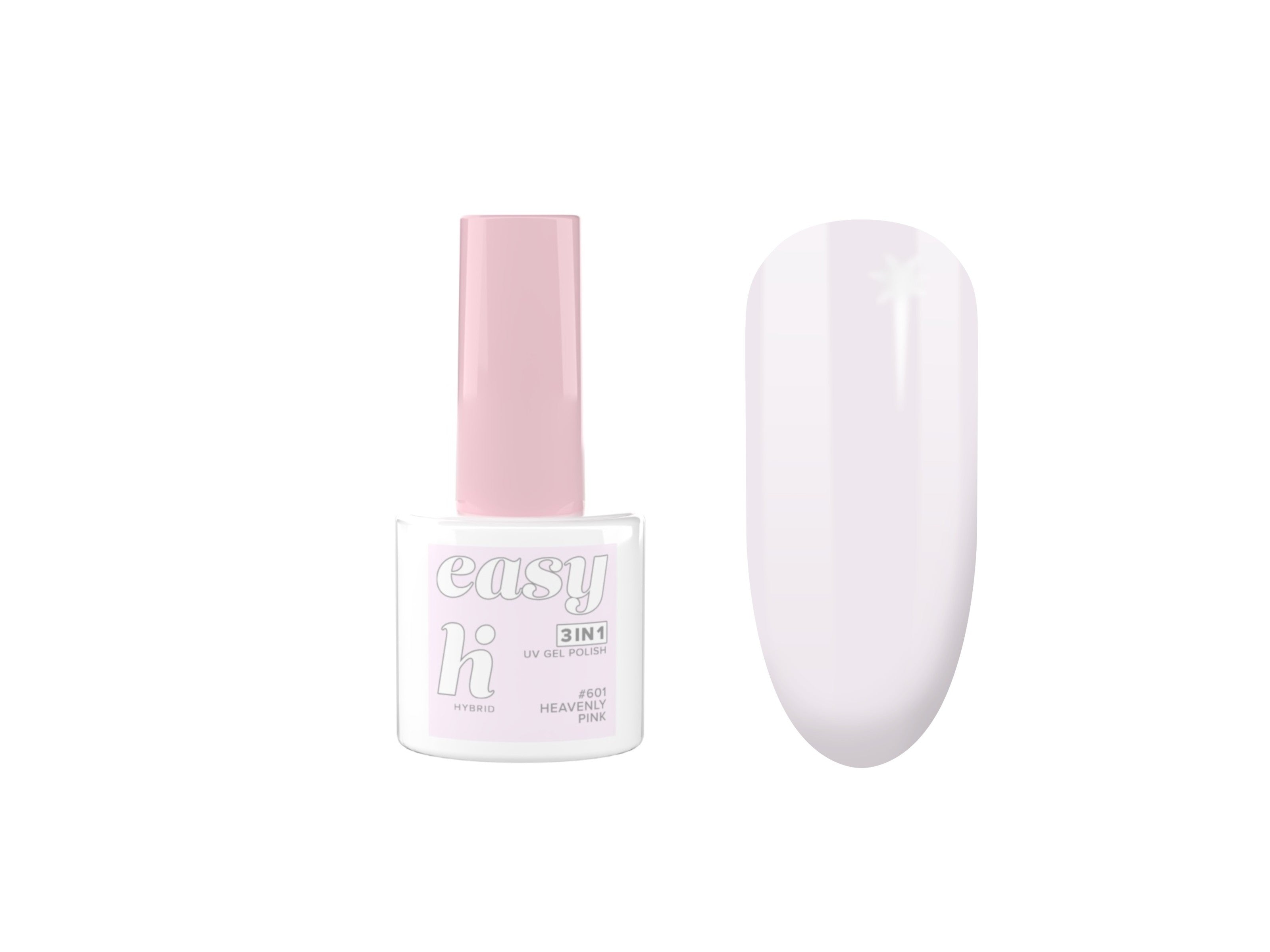 Hi Hybrid Hybrid Lacquer Easy 3in1 No. 601 Heavenly Pink 5ml | Vaistine1.lt