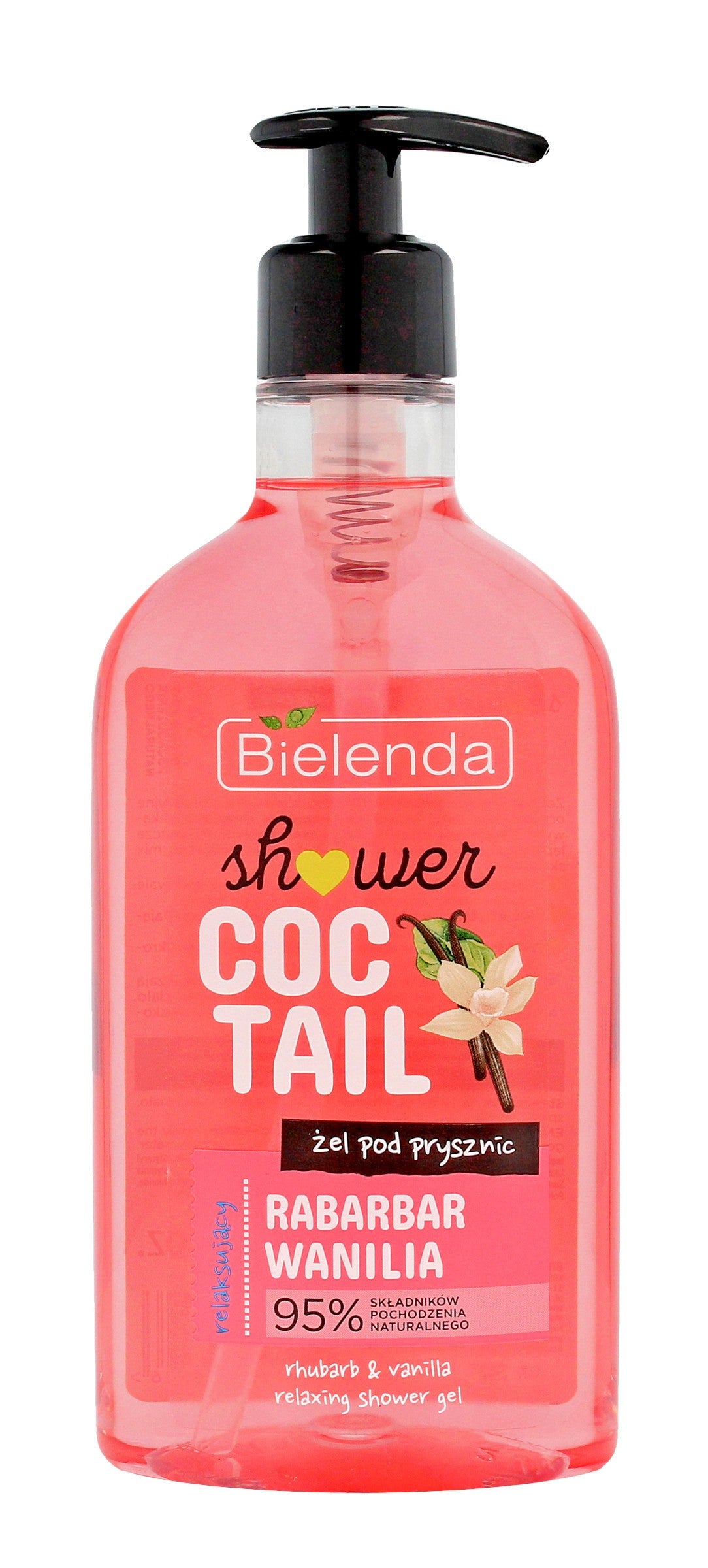 Bielenda Shower Cocktail Relaxing Shower Gel Rhubarb & Vanilla 400ml | Vaistine1.lt