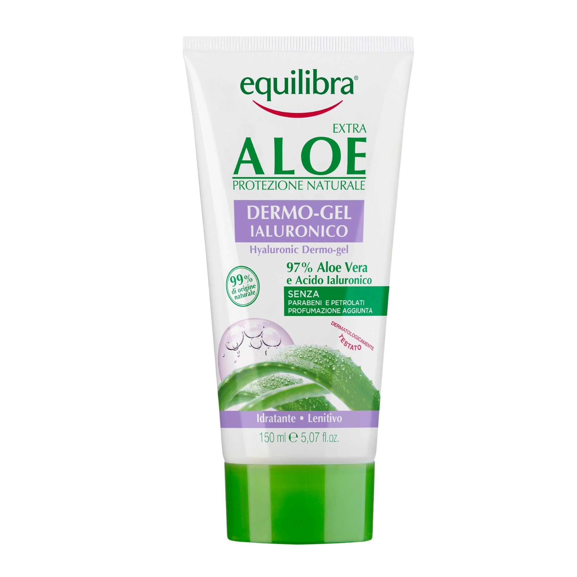 Equilibra Aloe Extra Dermo Aloe gelis su hialurono | Vaistine1.lt