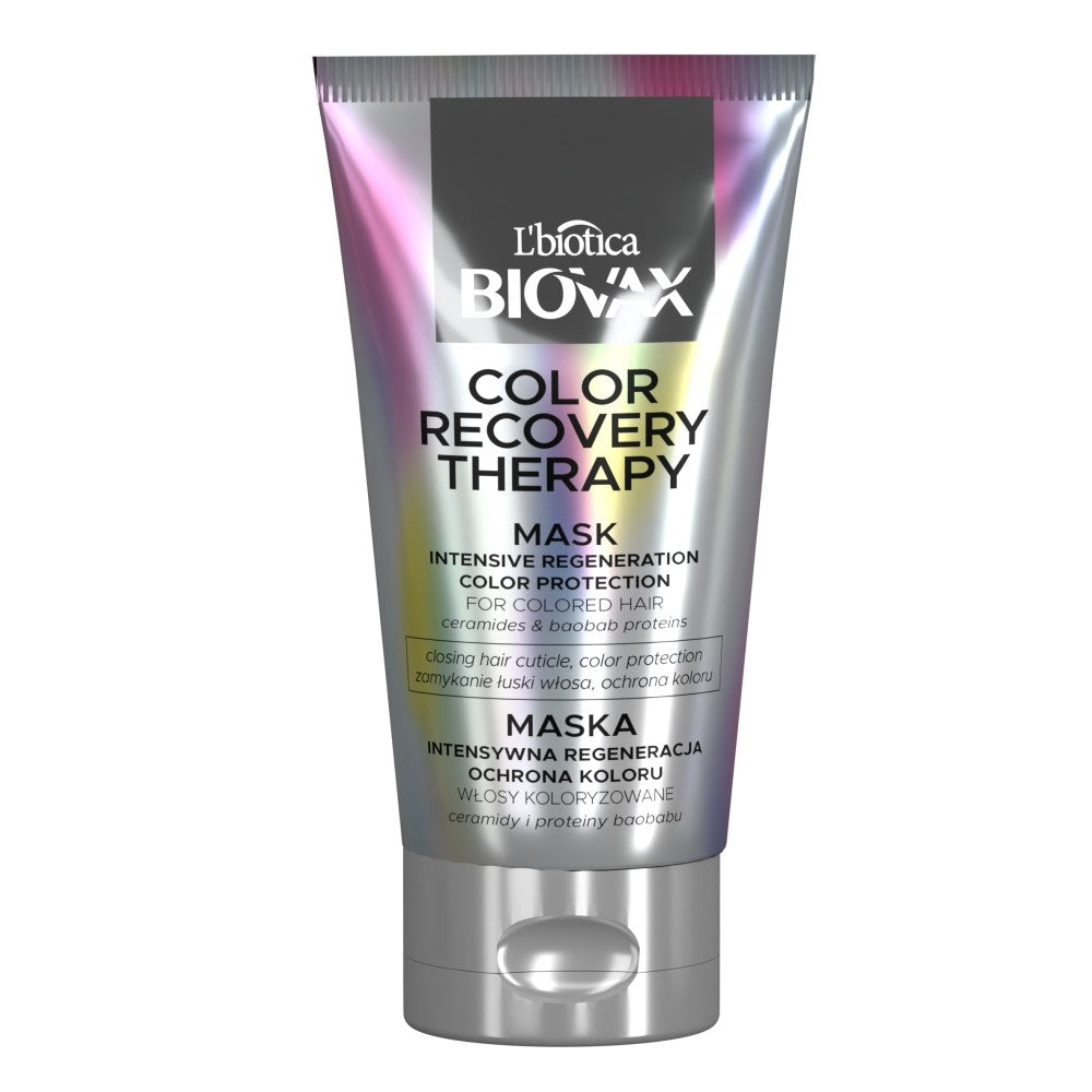 L'BIOTICA Biovax Color Recovery Therapy Mask for colored hair - Intensive Regeneration & Color Protection 150ml | Vaistine1.lt