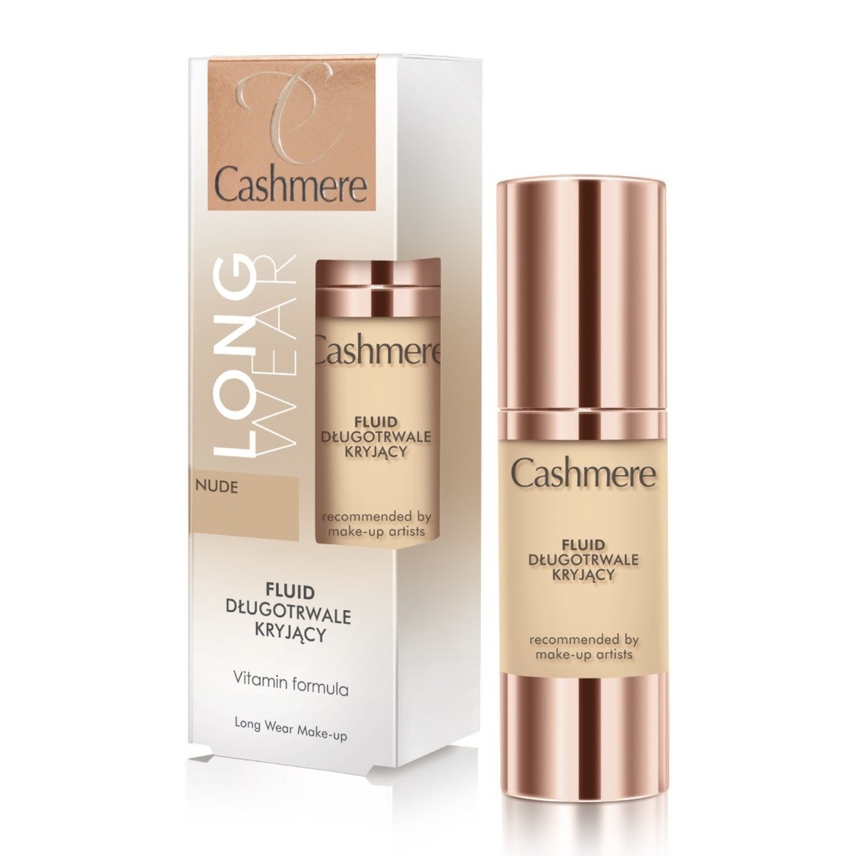 Dax Cosmetics Cashmere Long Wear Fluid long-lasting covering - Nude 30ml | Vaistine1.lt