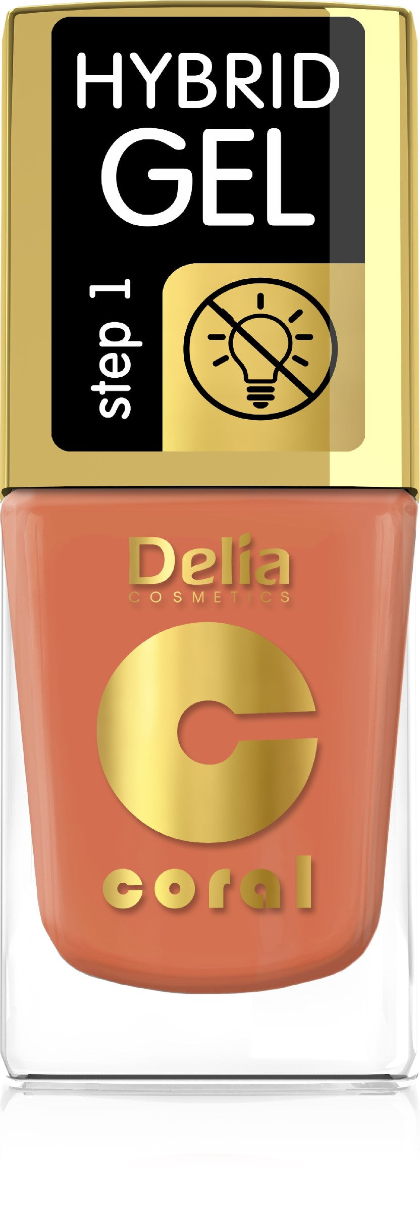 Delia Cosmetics Coral Hybrid Gel Nail Polish No. 81 11ml | Vaistine1.lt