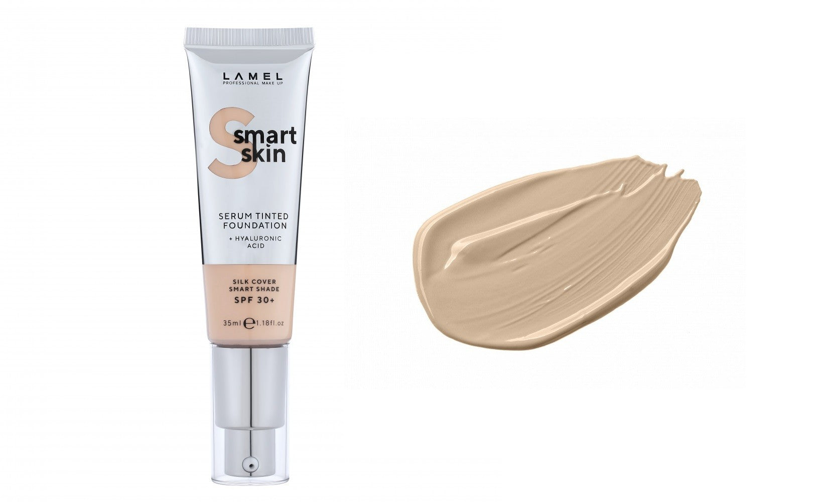 LAMEL Smart Skin Serum Tinted Foundation Moisturizing Foundation with Hyaluronic Acid No. 403 Ivory 35ml | Vaistine1.lt