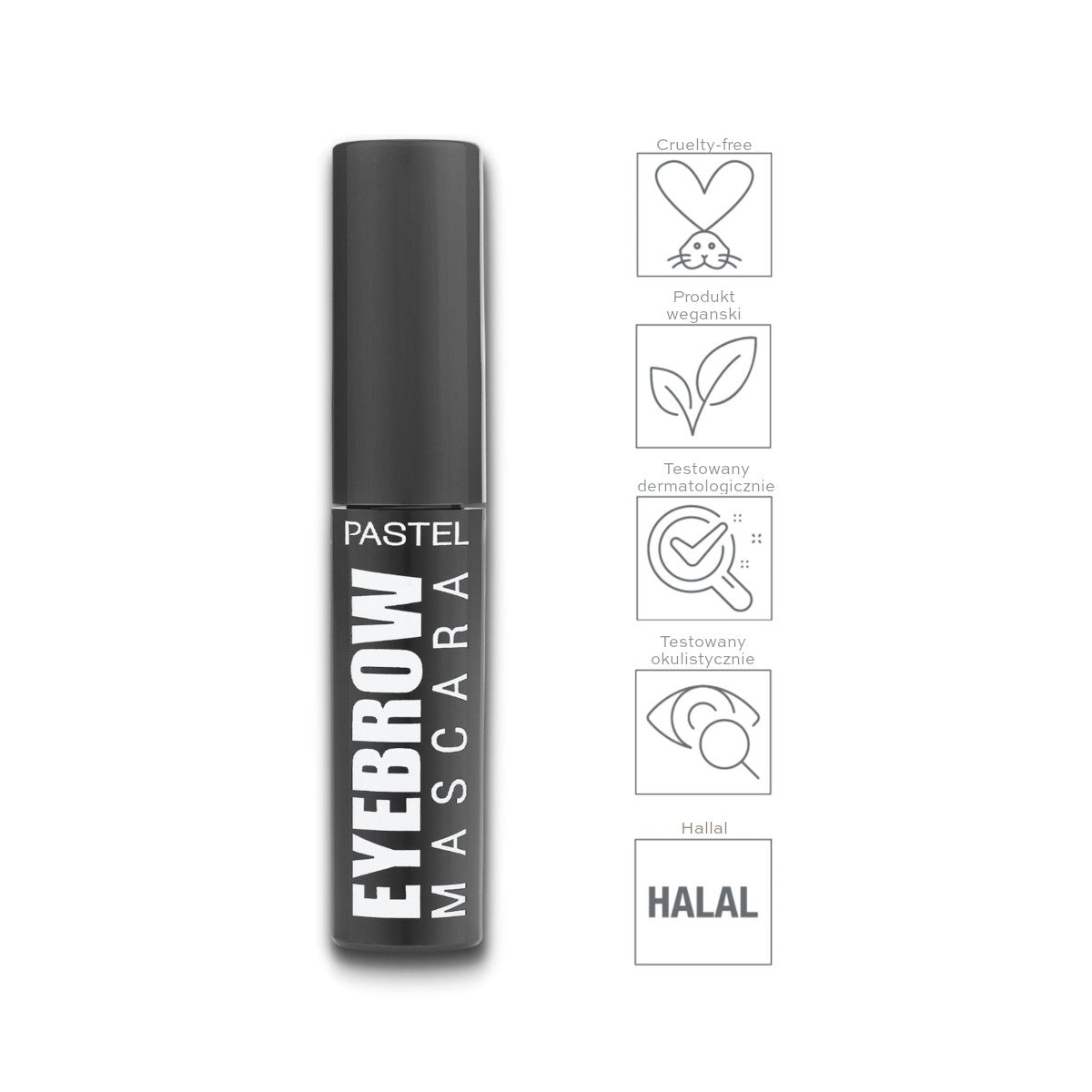 PASTEL Eyebrow Mascara for eyebrows no. 24 - Deep Brown 4.2ml | Vaistine1.lt | WestPharmacy.eu