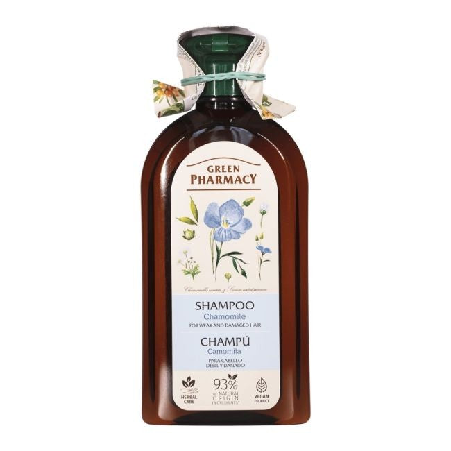 Green Pharmacy Shampoo for weakened and damaged hair with Chamomile - 350ml | Vaistine1.lt