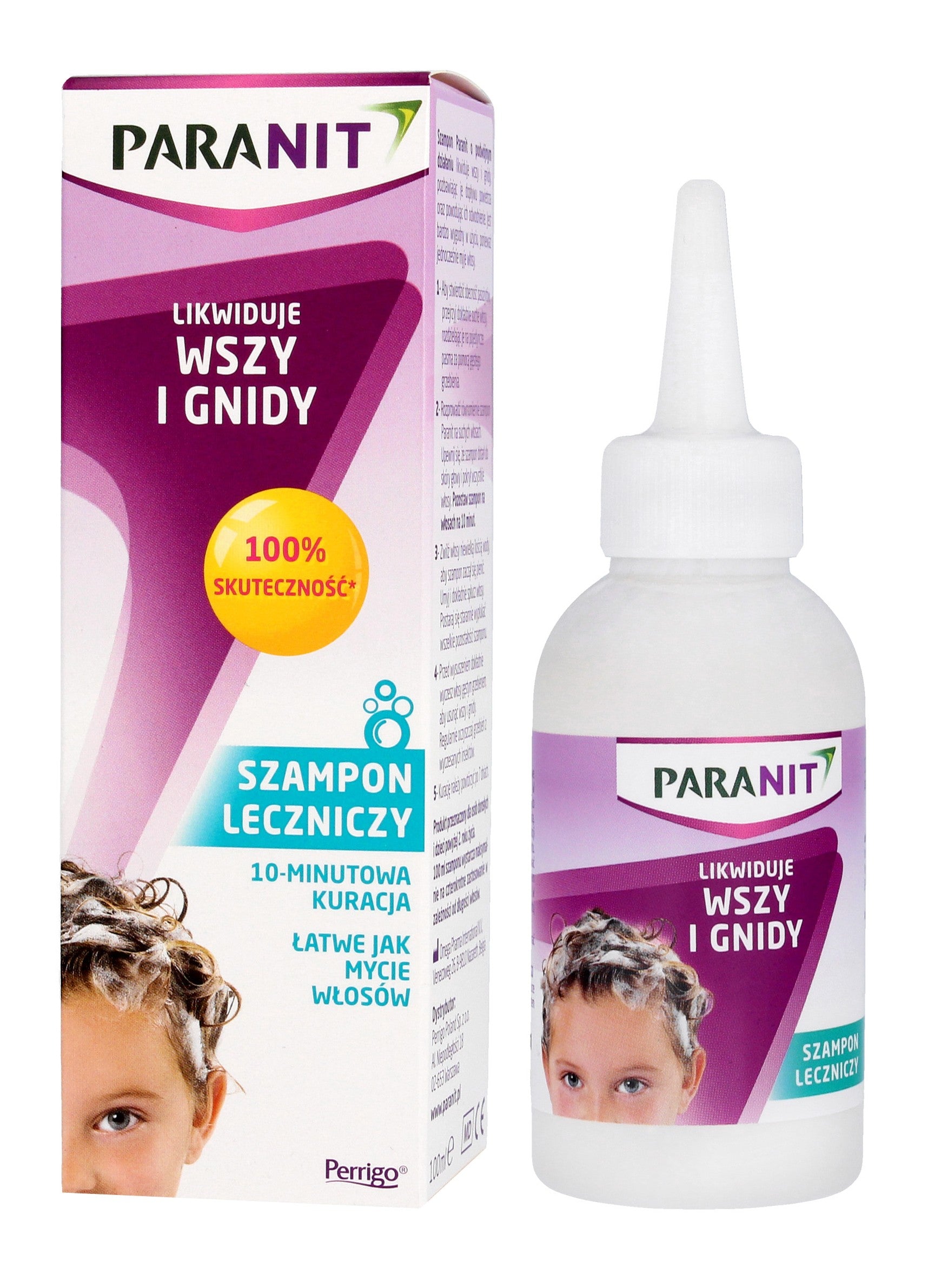 PARANIT Medicinal shampoo eliminating lice and nits - 10 minute treatment 100ml | Vaistine1.lt