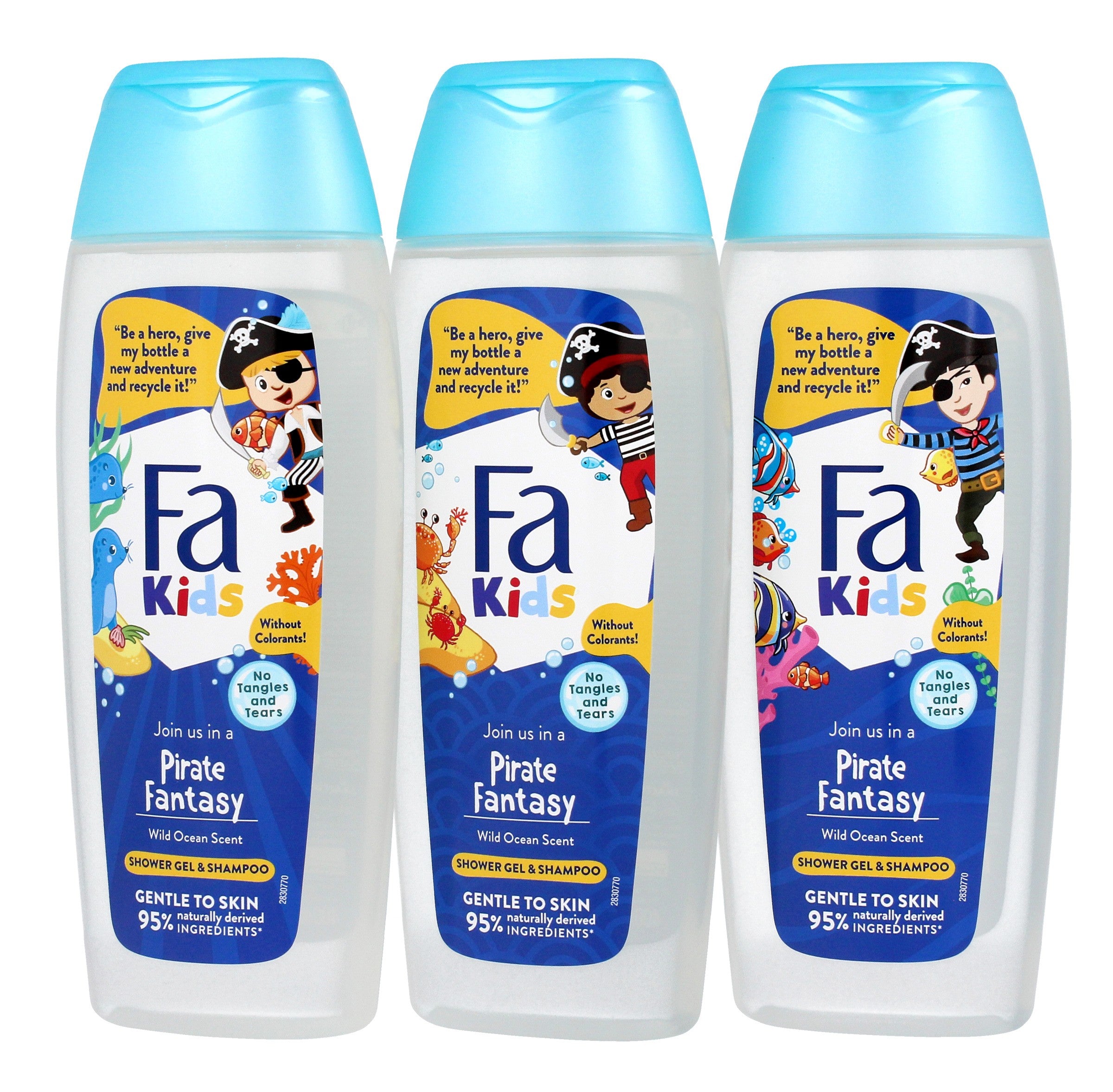 Fa Kids Shower Gel and Shampoo 2in1 Pirate Fantasy 400ml - mix of patterns | Vaistine1.lt