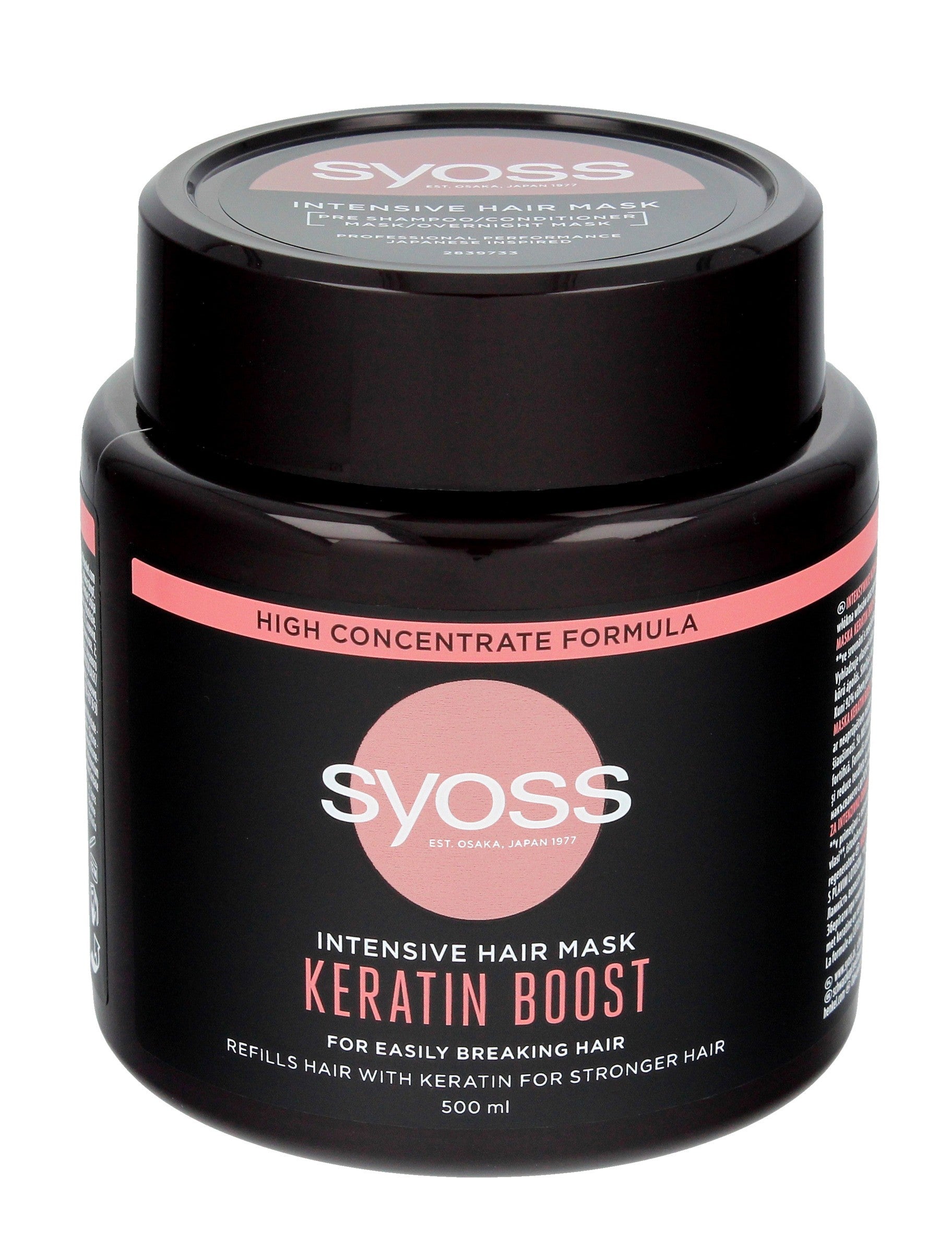 Schwarzkopf Syoss Keratin Boost Intensive Mask for brittle hair 500ml | Vaistine1.lt