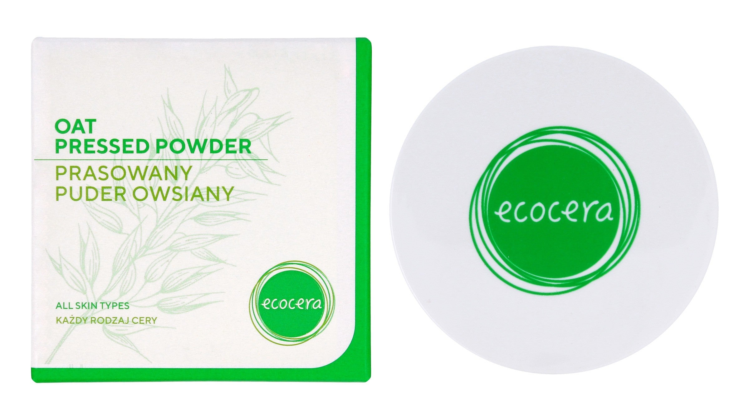 ECOCERA Oat Powder Pressed - suitable for all skin types 10g | Vaistine1.lt