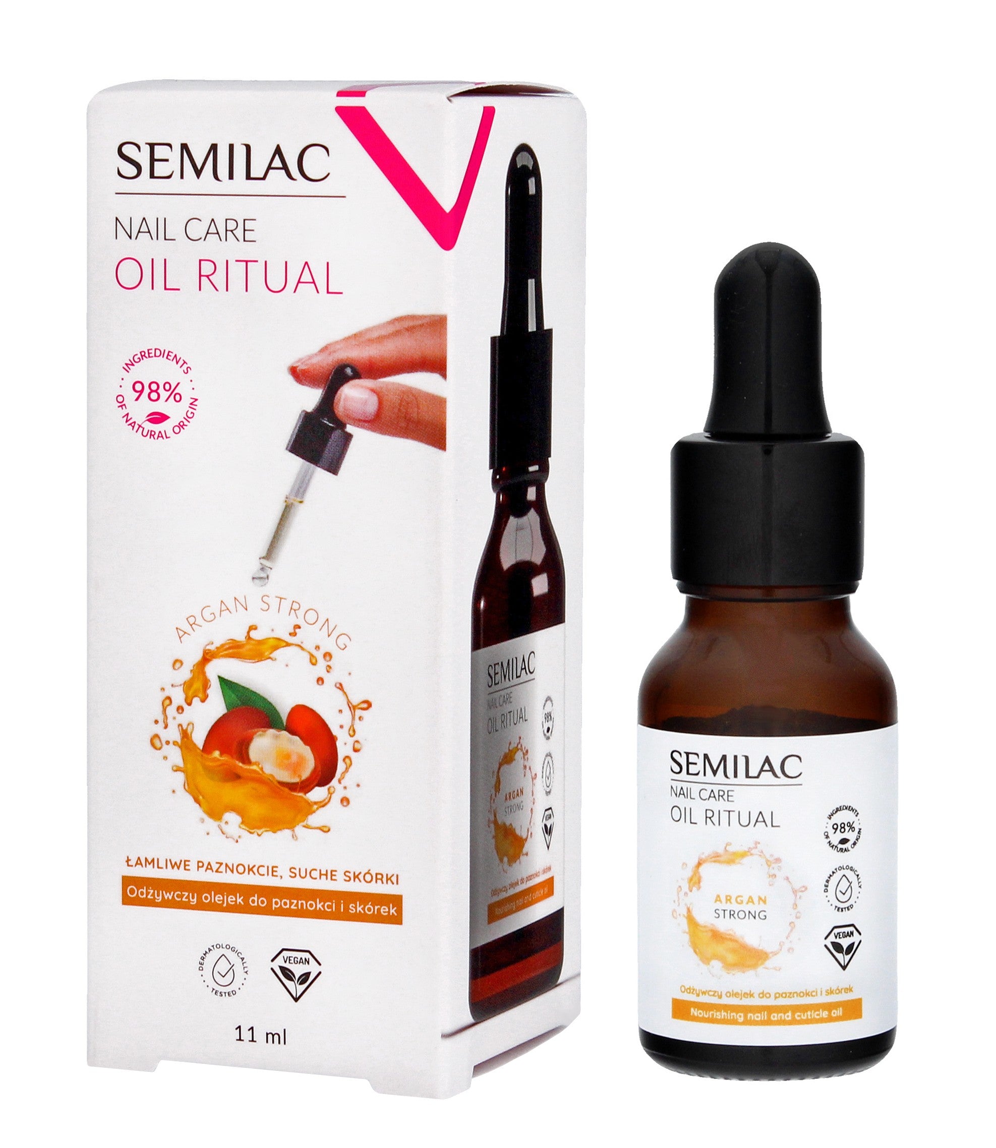 SEMILAC Nail Care Oil Ritual Nourishing Nail and Cuticle Oil 11ml | Vaistine1.lt