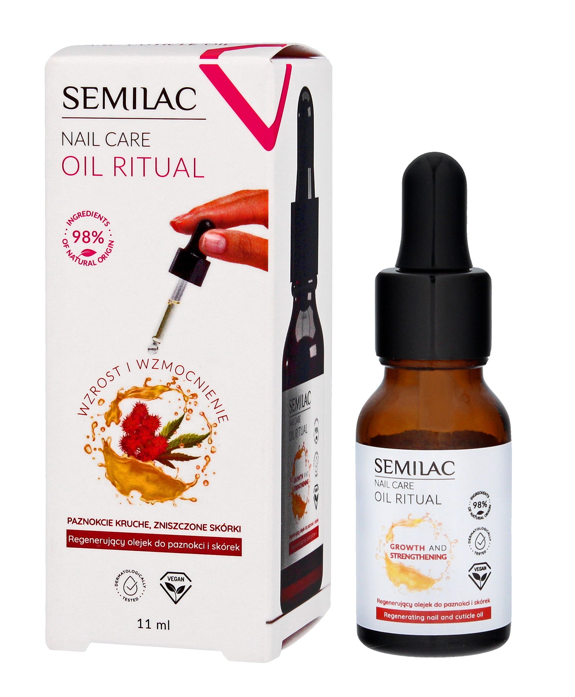 SEMILAC Nail Care Oil Regenerating Nail and Cuticle Oil 11ml | Vaistine1.lt