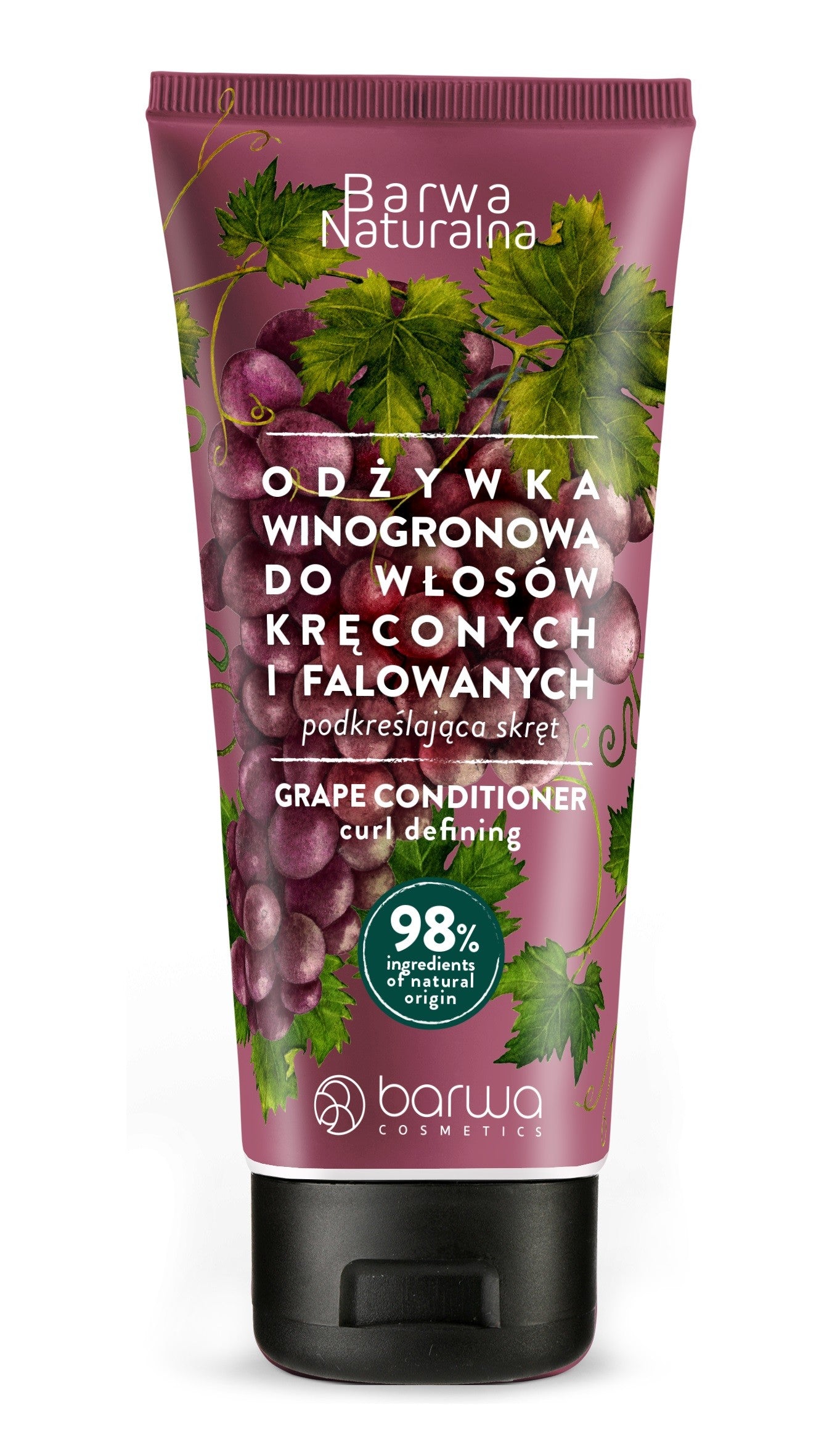 BARWA Natural Grape Curl Enhancing Conditioner for Curly and Wavy Hair 200ml | Vaistine1.lt