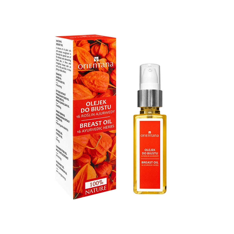 Orientana BIO Krūtinės Aliejus 16 AJURVEDINIŲ AUGALŲ 50ml | Vaistine1.lt