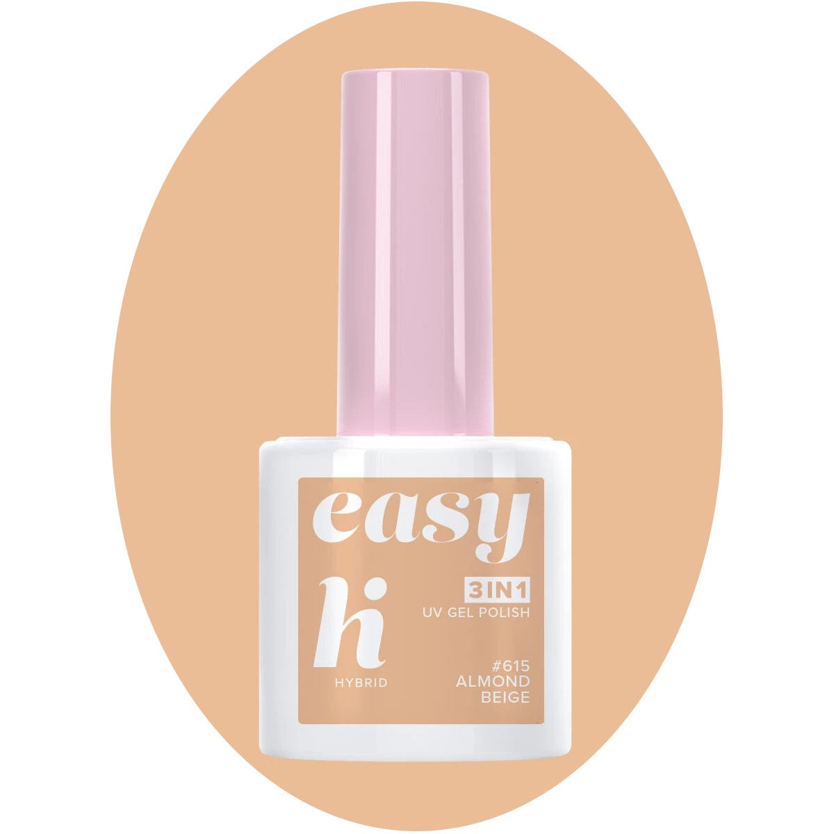 Hi Hybrid Hybrid Lacquer Easy 3in1 #615 Almond Beige 5ml | Vaistine1.lt