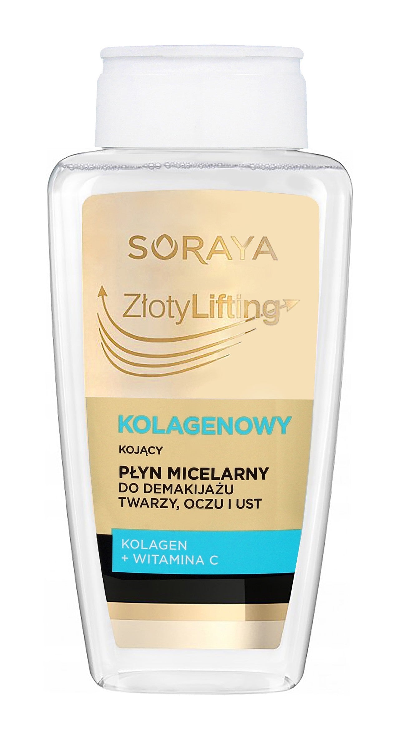 Soraya Golden Lifting Collagen Soothing Micellar Makeup Remover Liquid 400ml | Vaistine1.lt