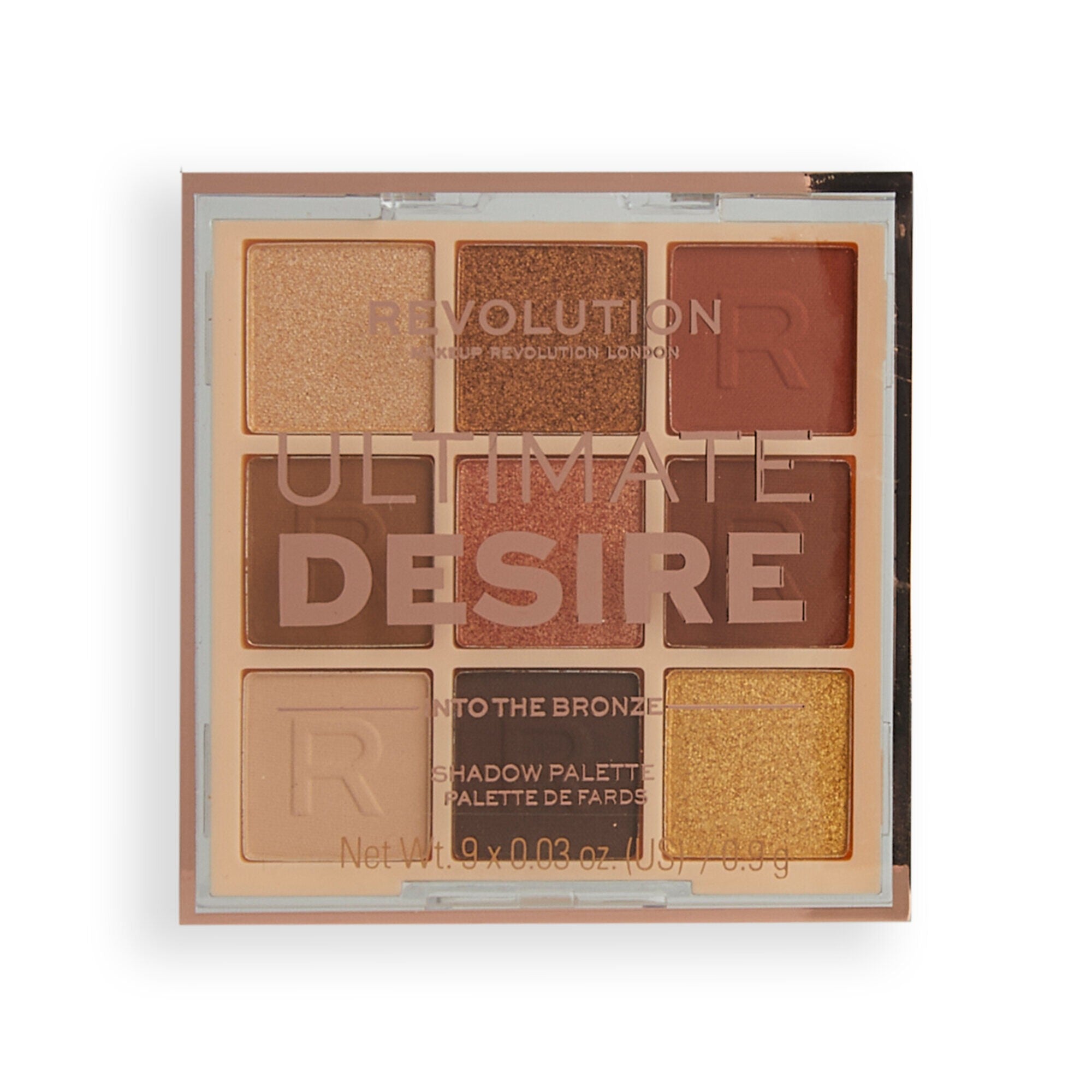 Makeup Revolution Ultimate Desire Eyeshadow Palette (9) - Into The Bronze 1pc | Vaistine1.lt