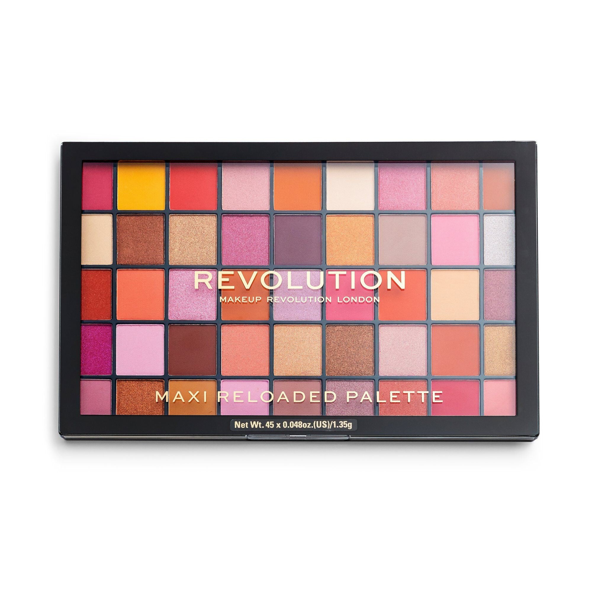 Makeup Revolution Maxi Reloaded Palette (45) Eyeshadow Palette - Big Big Love 1pc. | Vaistine1.lt