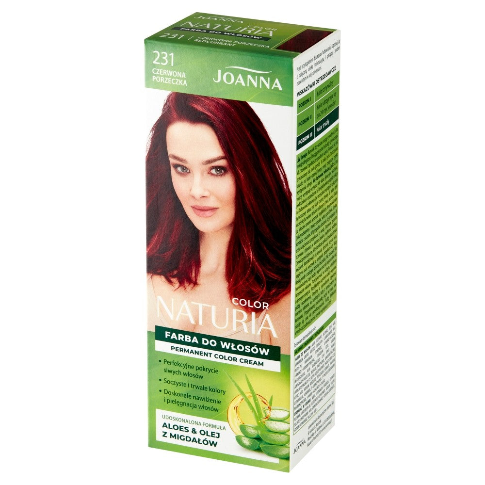 Joanna Naturia Color Hair Dye No. 231 - Red Currant 1op. | Vaistine1.lt