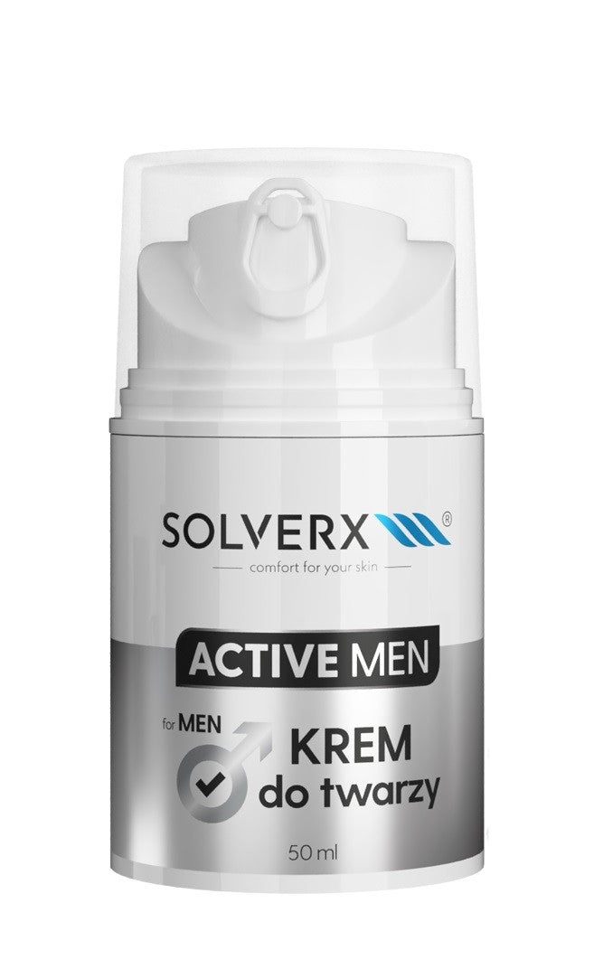 SOLVERX Active Men Face Cream 50ml | Vaistine1.lt