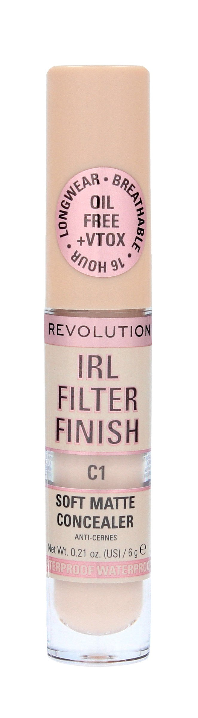 Makeup Revolution IRL Filter Finish Liquid Concealer C1 6g | Vaistine1.lt