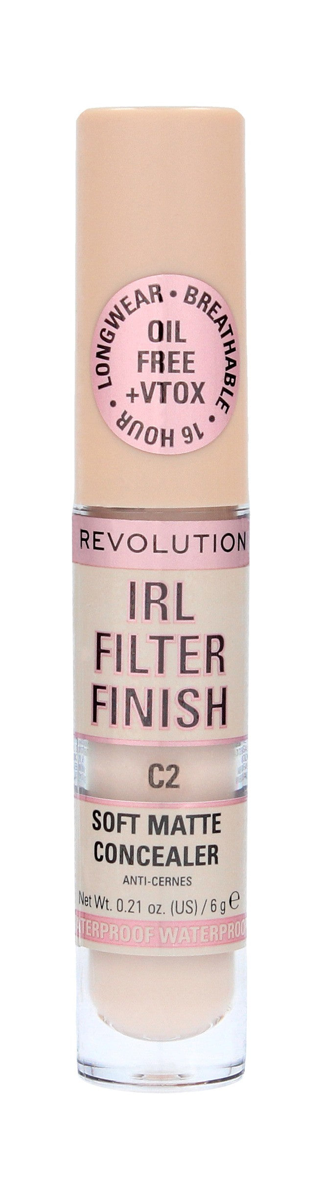 Makeup Revolution IRL Filter Finish Liquid Concealer C2 6g | Vaistine1.lt