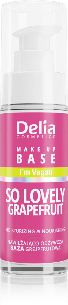 Delia Cosmetics Vegan Moisturizing-Nourishing Makeup Base So Lovely Grapefruit 30ml | Vaistine1.lt