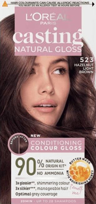 Casting Natural Gloss Color Cream No. 523 Hazelnut Light Brown 1op. | Vaistine1.lt | WestPharmacy.eu
