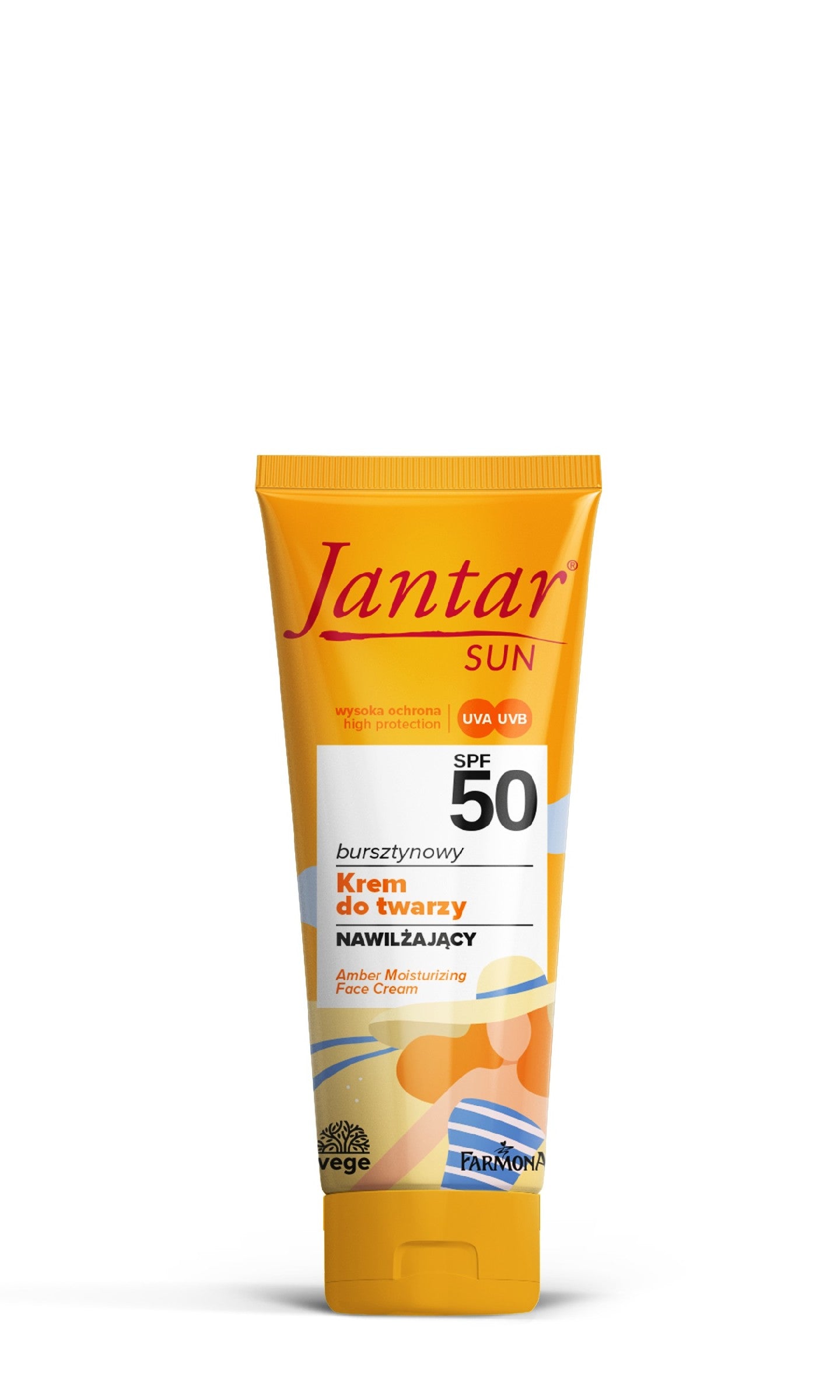 FARMONA Jantar Sun Amber Face Cream - moisturizing SPF50 50ml | Vaistine1.lt