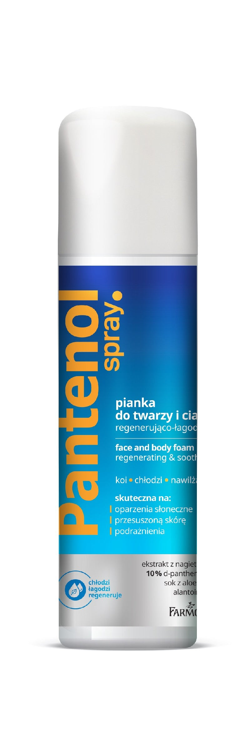 FARMONA Pantenol Regenerating-Soothing Foam for Face and Body 150ml | Vaistine1.lt