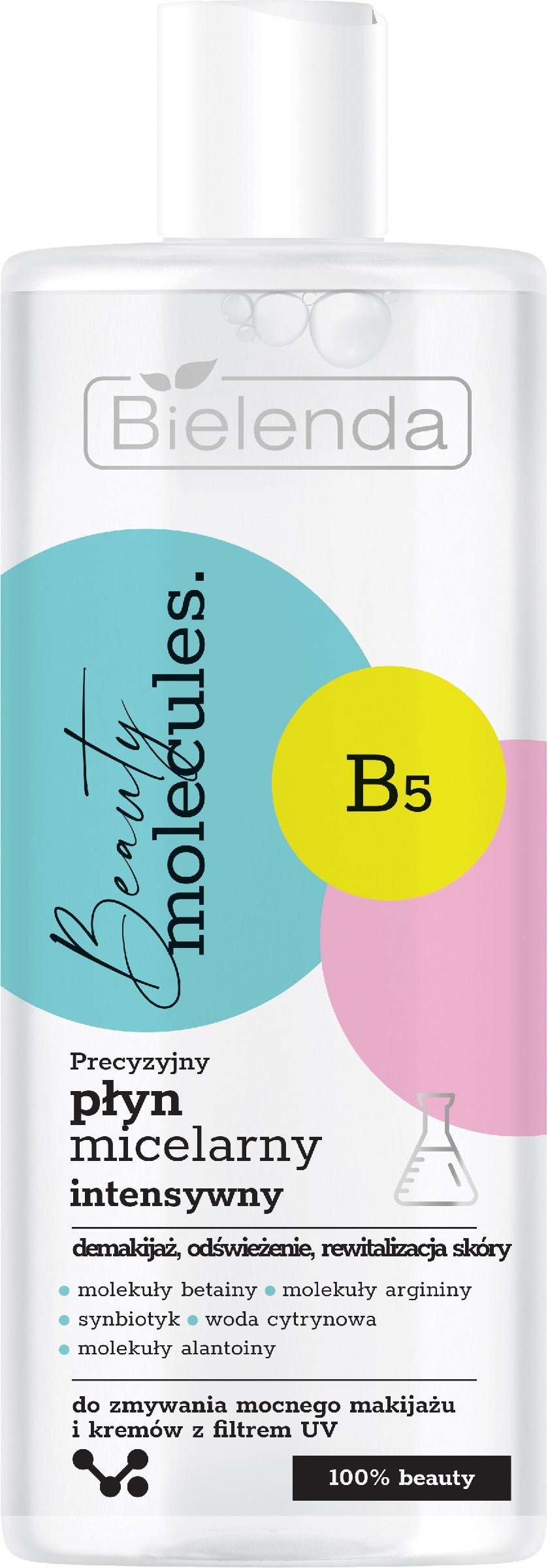 Bielenda Beauty Molecules. Precise Micellar Liquid Intensive - for removing heavy makeup 500ml | Vaistine1.lt