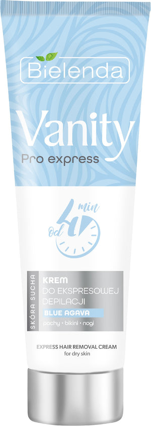 Bielenda Vanity Pro Express Cream for Express Hair Removal Blue Agava - for dry skin 75ml | Vaistine1.lt | WestPharmacy.eu