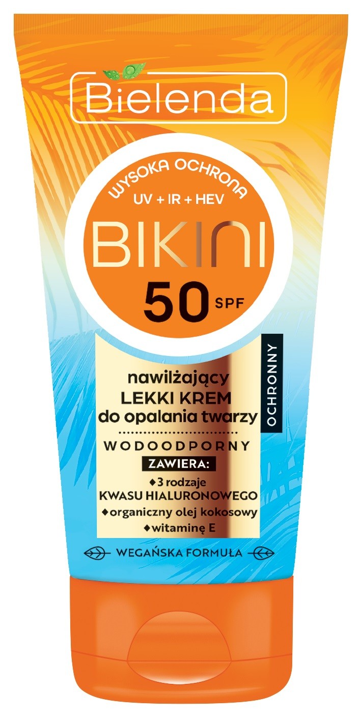 Bielenda Bikini Moisturizing Light Face Sunscreen Cream SPF50 50ml | Vaistine1.lt