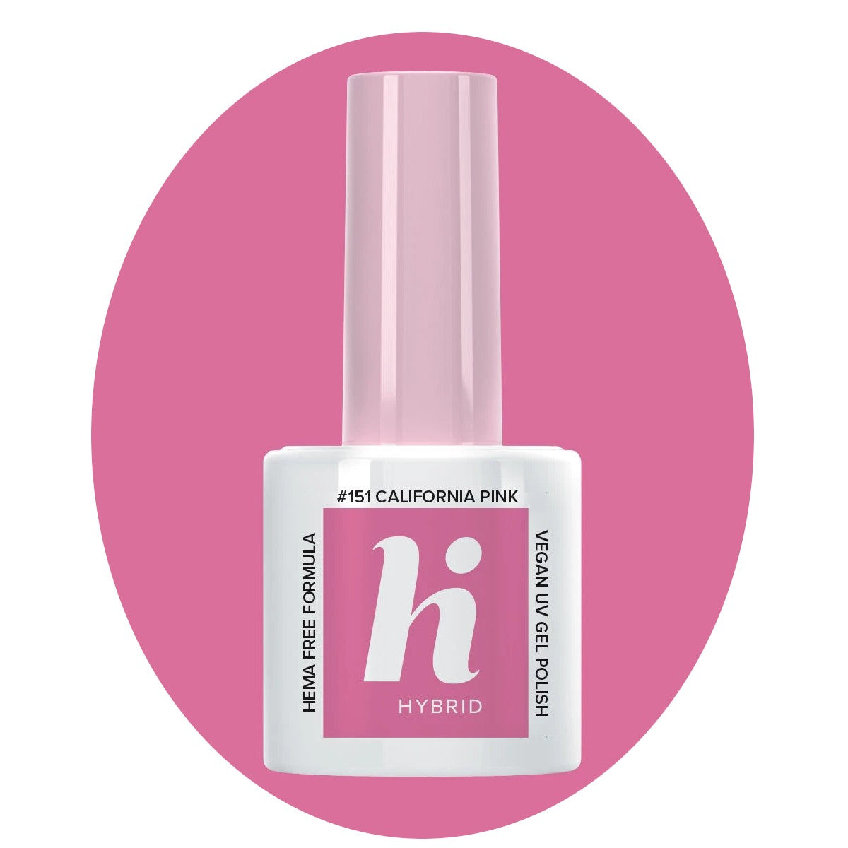 Hi Hybrid HEMA Free Hybrid Lacquer Palm Springs #151 California Pink 5ml | Vaistine1.lt