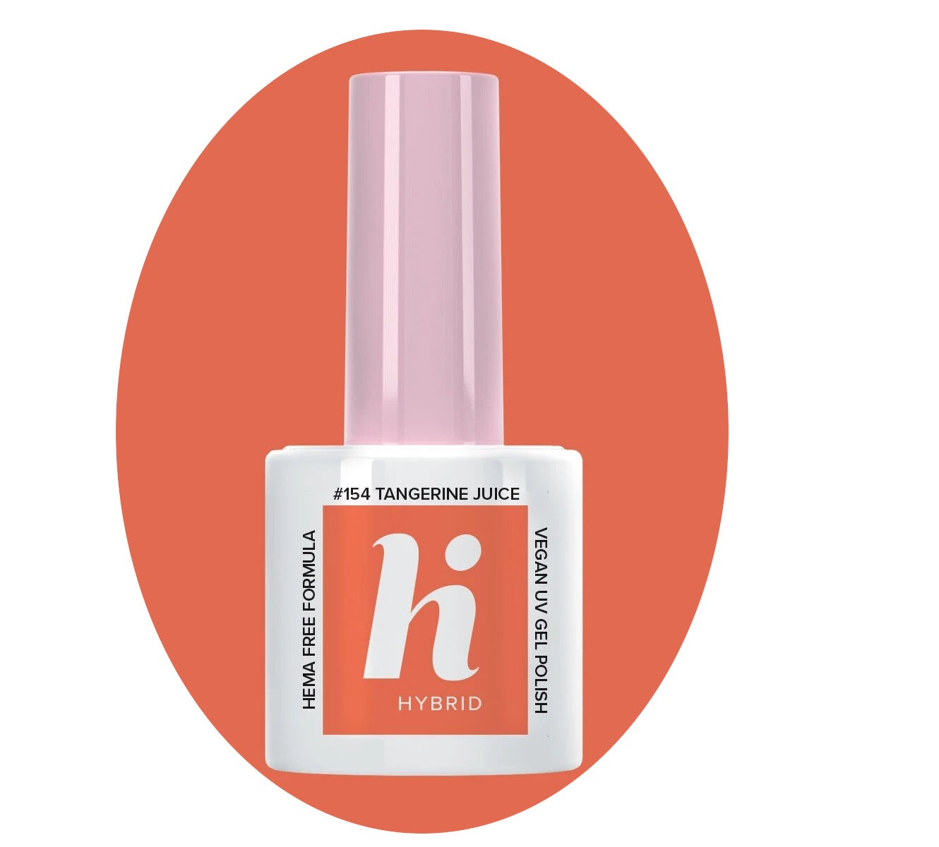 Hi Hybrid HEMA Free Hybrid Lacquer Palm Springs #154 Tangarine Juice 5ml | Vaistine1.lt