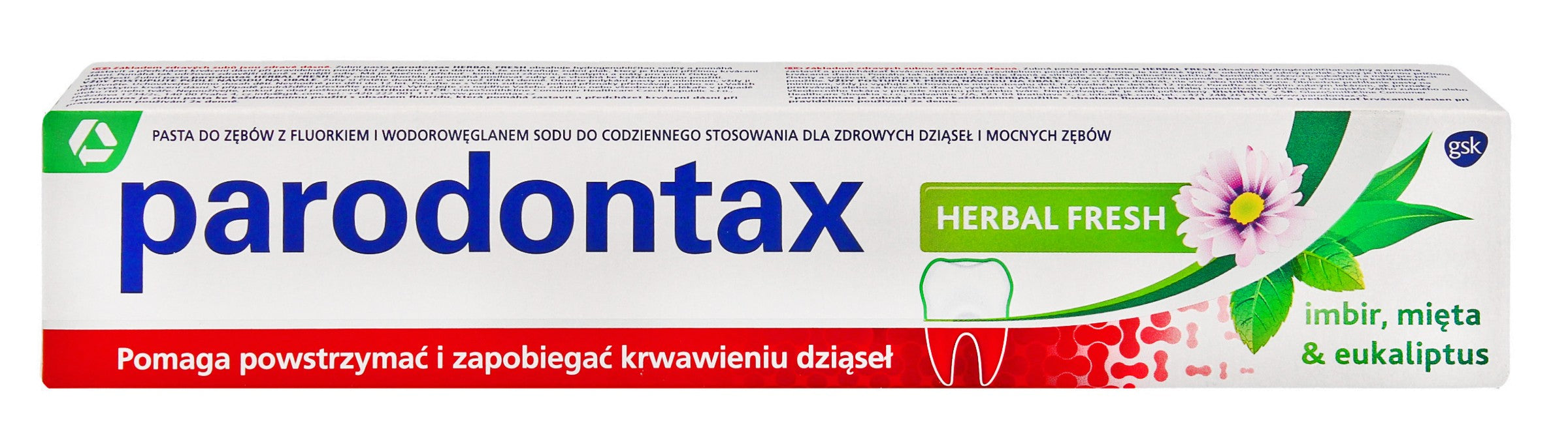 GSK PARODONTAX Herbal Fresh Toothpaste 75ml& | Vaistine1.lt