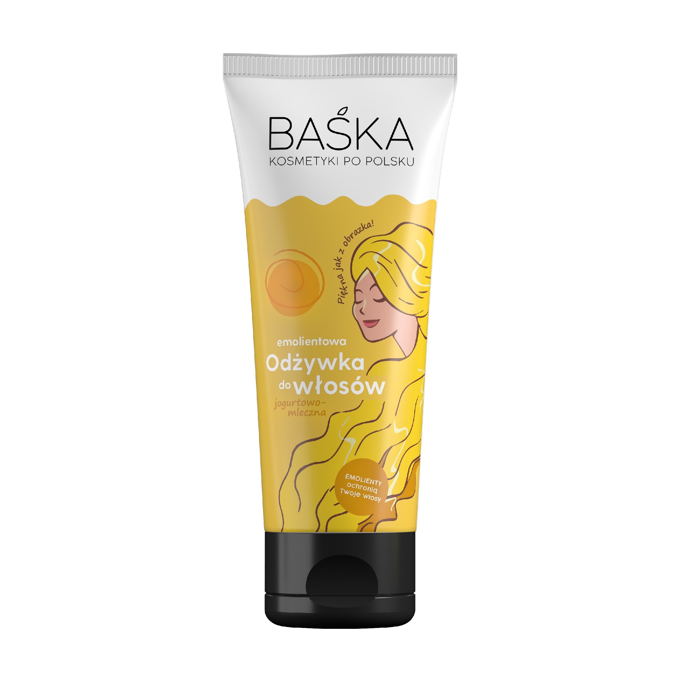 BAŚKA Cosmetics in Polish Emollient Hair Conditioner - yogurt and milk 250ml | Vaistine1.lt