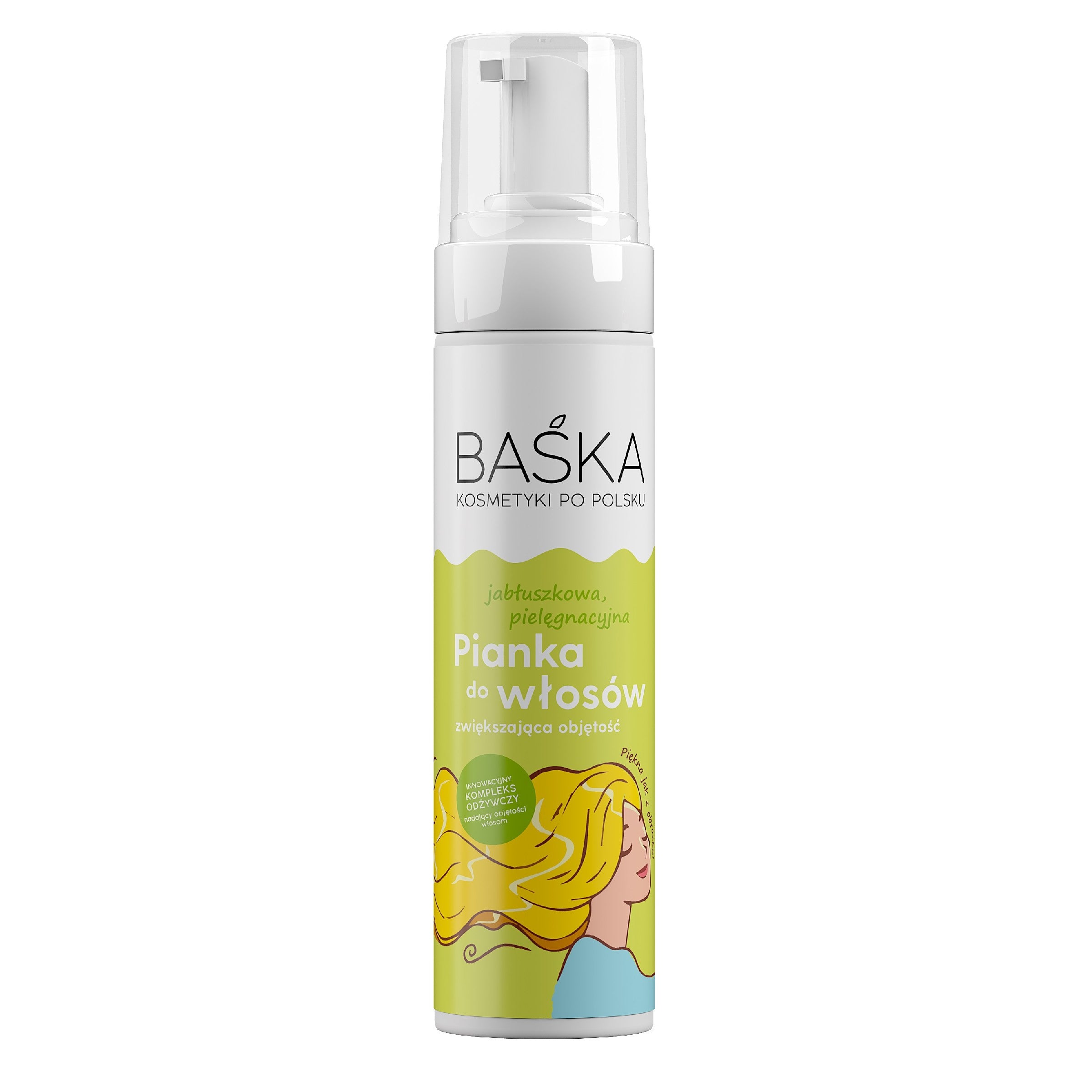 BAŚKA Cosmetics In Polish Apple Nourishing Hair Foam - volumizing 200ml | Vaistine1.lt