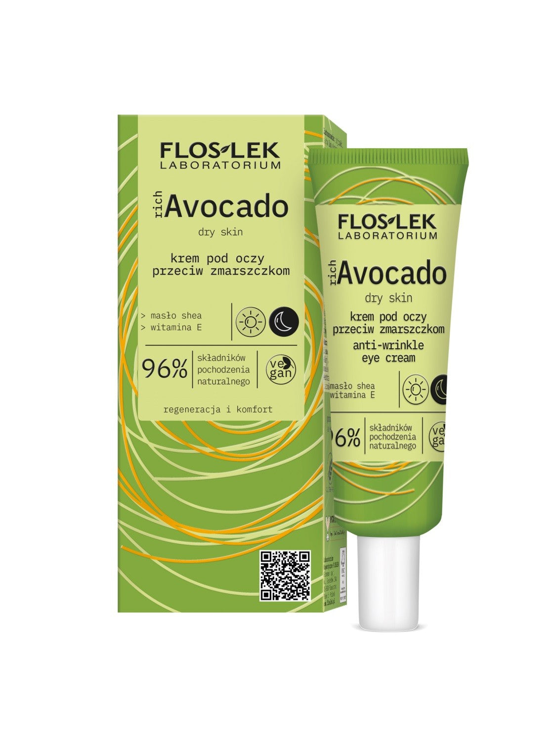 FLOSLEK richAvocado Eye Cream against wrinkles - dry skin 30ml | Vaistine1.lt