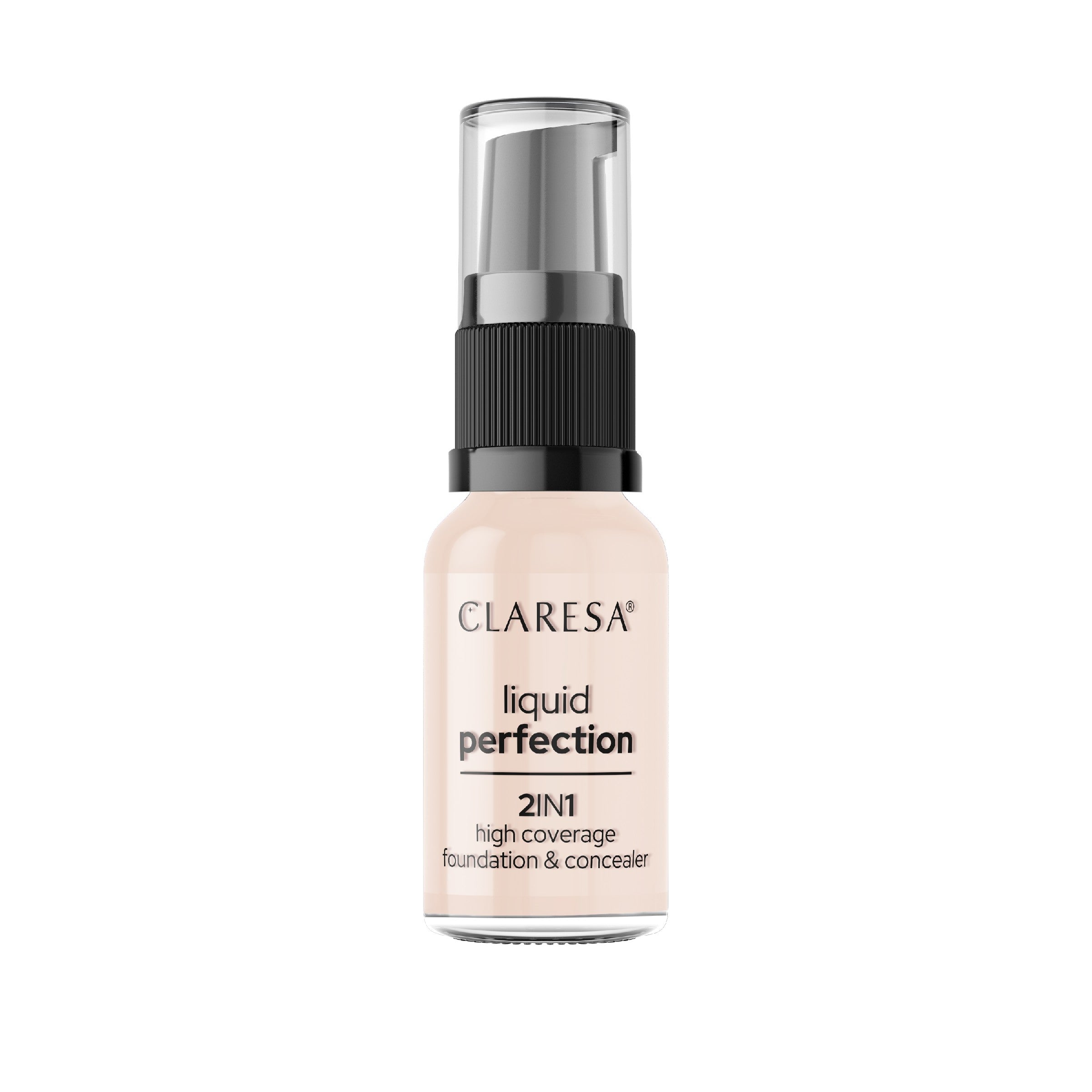 CLARESA Concealer and Foundation in Liquid 2in1 Liquid Perfection No. 101 Light 18g | Vaistine1.lt