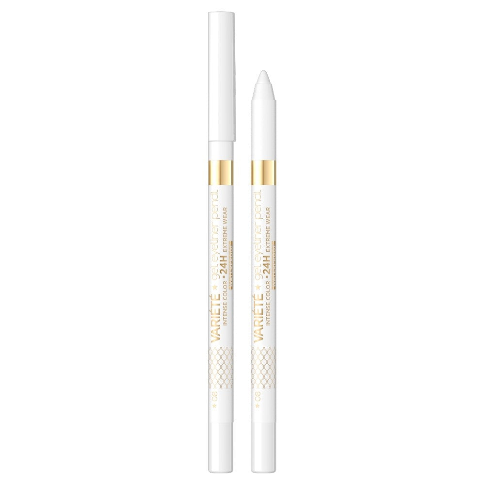 EVELINE Variety Gel Pencil for Eyes No. 08 white 1pc | Vaistine1.lt