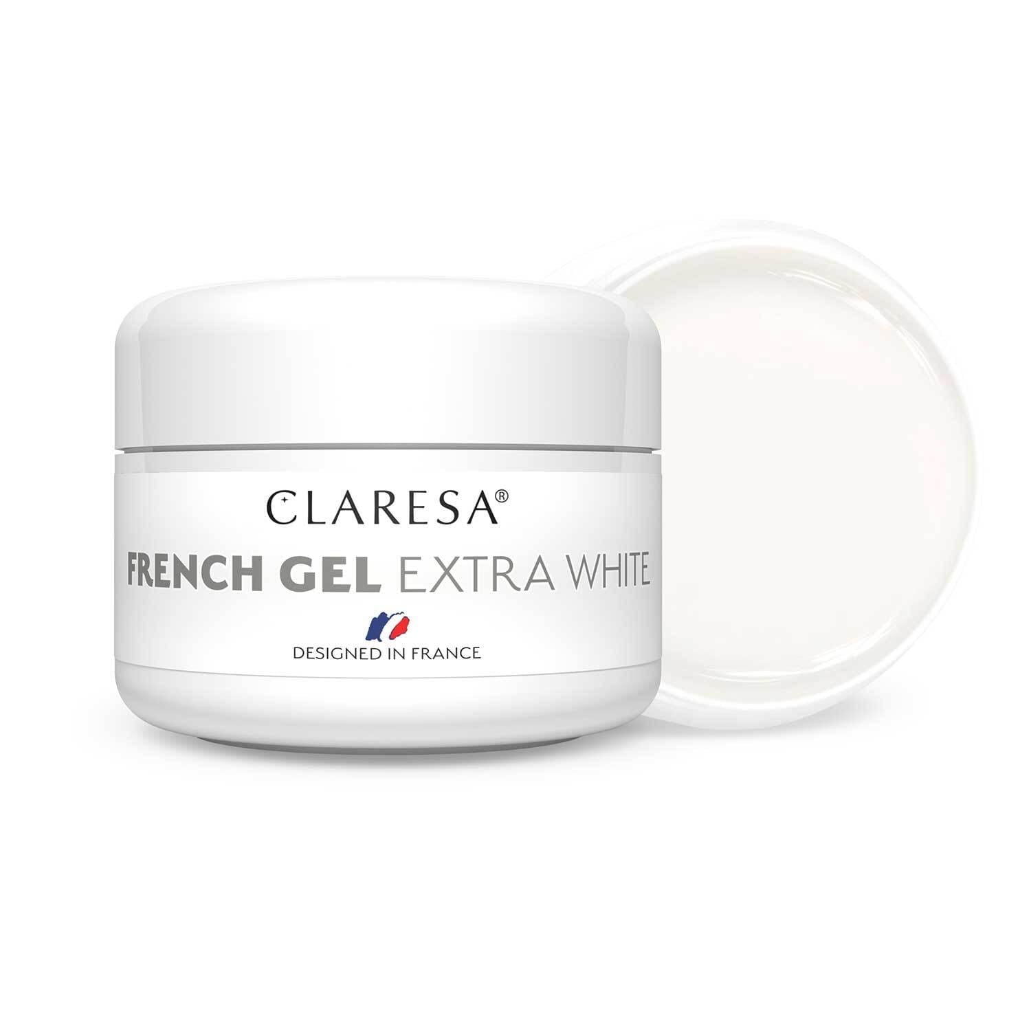 CLARESA Building Gel for Nails French - Extra White 25g | Vaistine1.lt