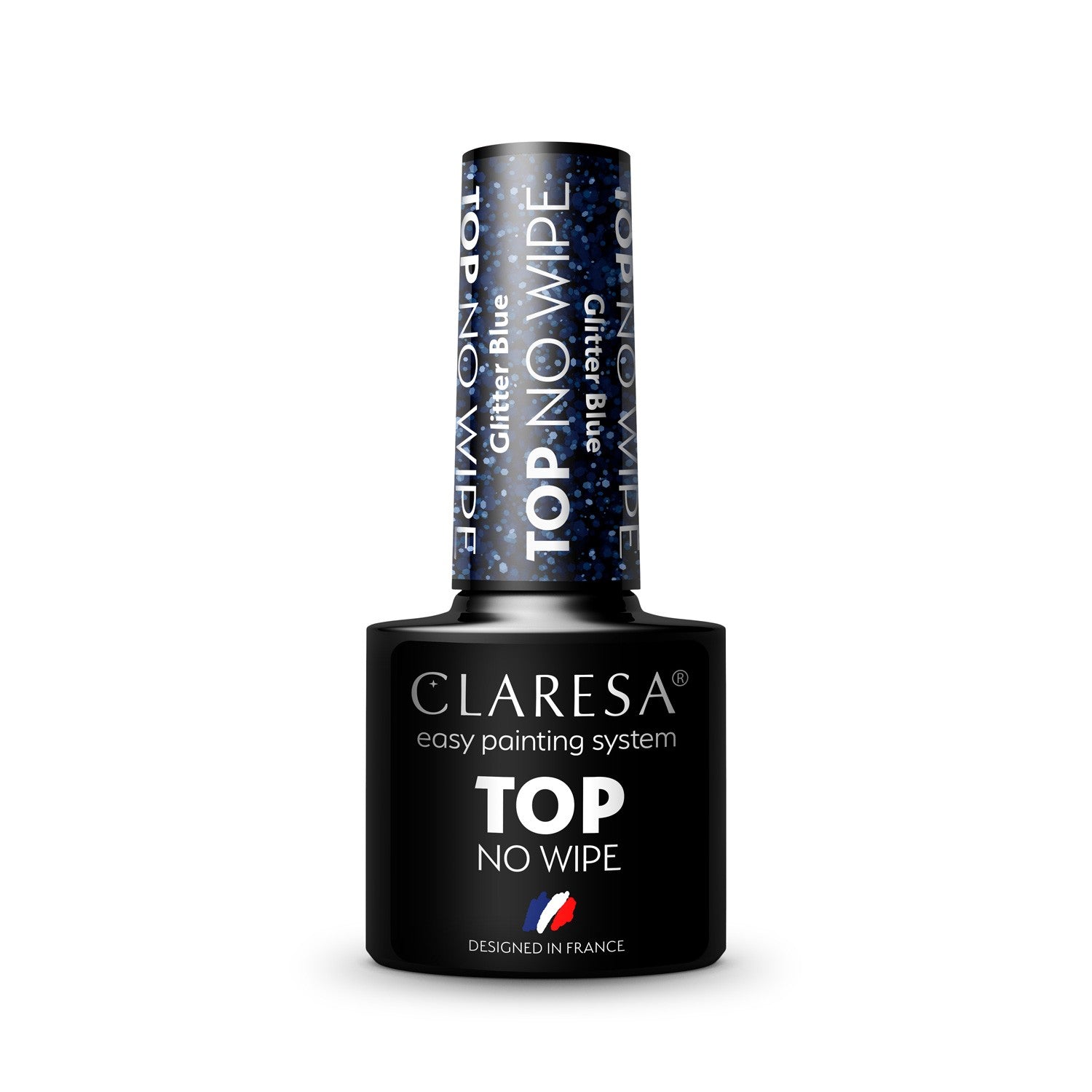 CLARESA No Wipe Glitter Blue Hybrid Nail Top 5g | Vaistine1.lt