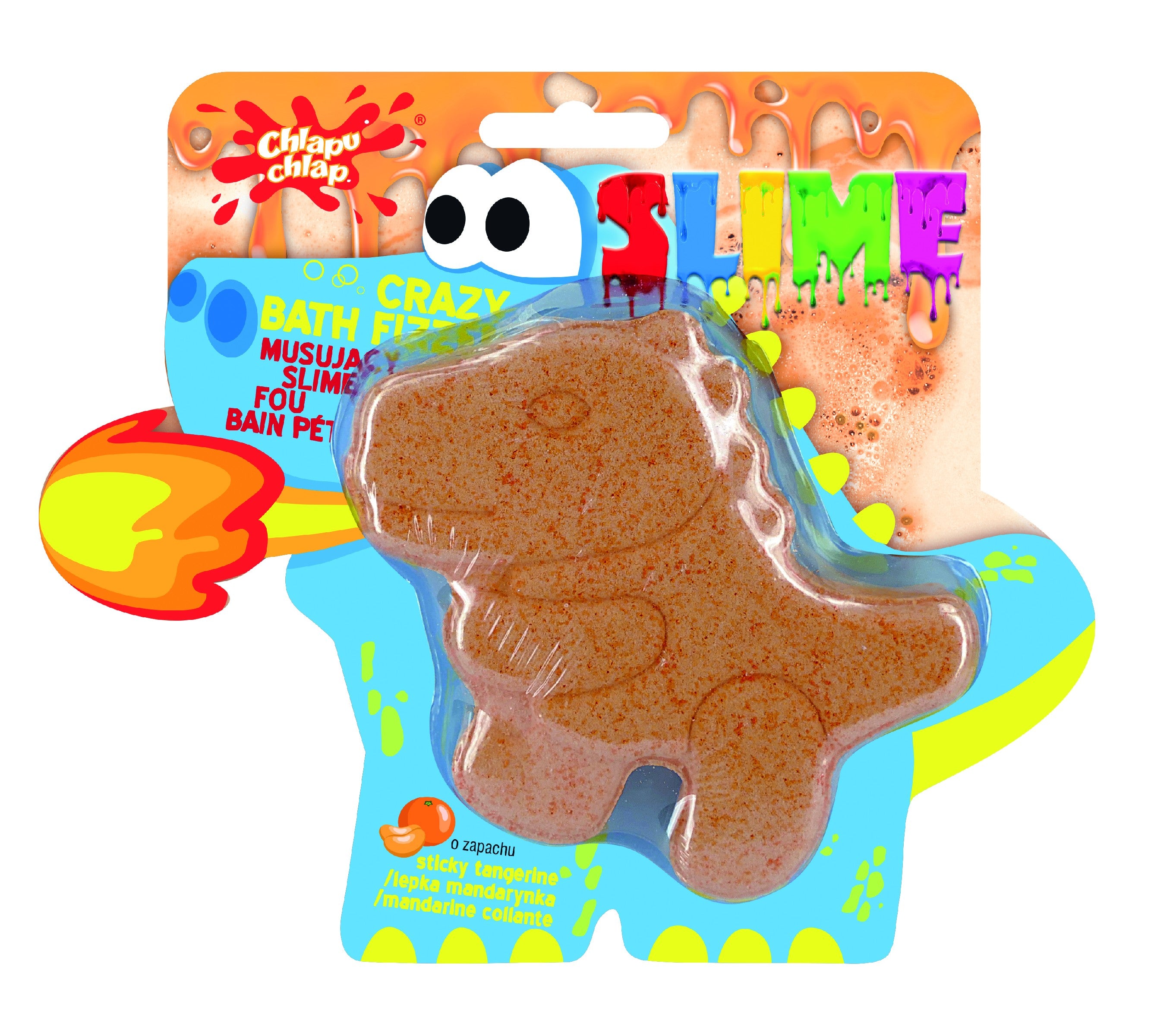 CHLAPU CHLAP Fizzy Slime DINOSAUR tangerine | Vaistine1.lt