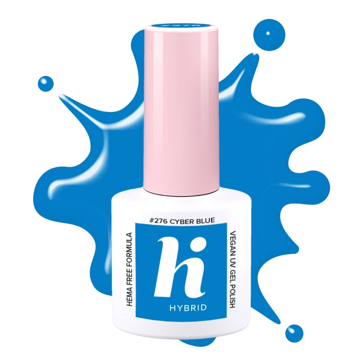 Hi Hybrid HEMA Free Hybrid Lacquer Neon #276 Cyber Blue 5ml | Vaistine1.lt