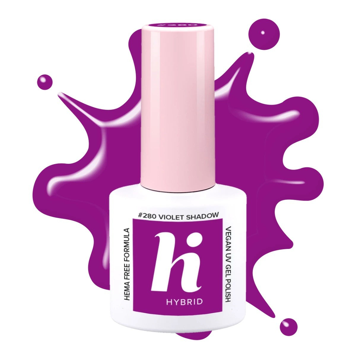 Hi Hybrid HEMA Free Hybrid Lacquer Neon #280 Violet Shadow 5ml | Vaistine1.lt