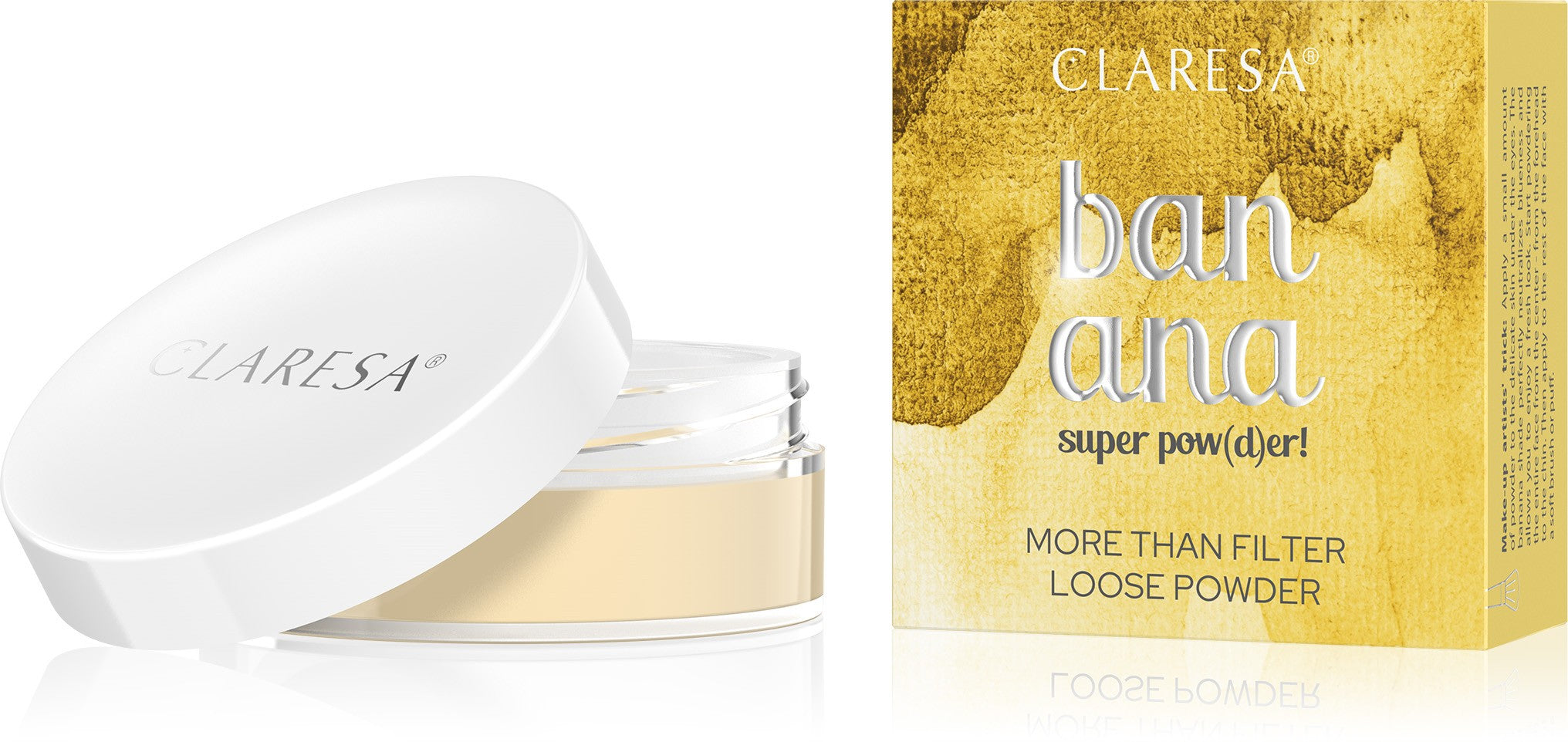 CLARESA Banana Loose Powder BANANA SUPER POW(D)ER! 12g | Vaistine1.lt