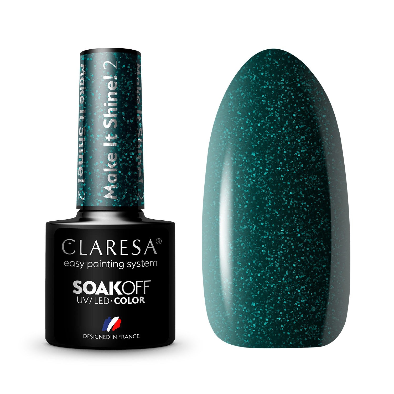 CLARESA Hybrid nail polish MAKE IT SHINE! - 2 5g | Vaistine1.lt